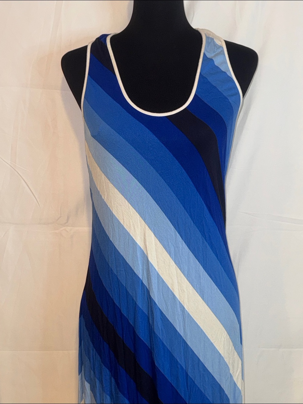Calvin Klein sleeveless striped maxi dress - Picture 2 of 7